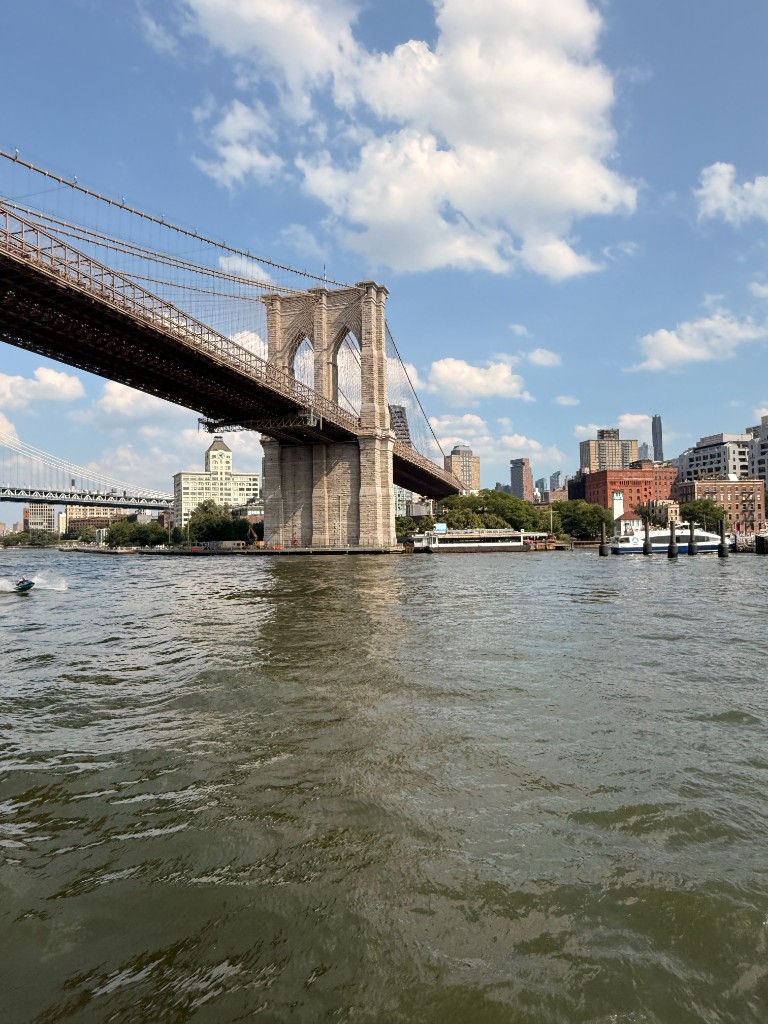 Brooklyn Bridge over the East River in New York City